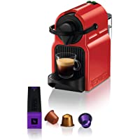 Krups Nespresso Inissia Rouge YY1531FD Independiente Máquina de café en cápsulas 0.7L Negro- Rojo - Cafetera…